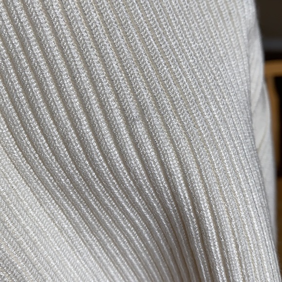 Bisou Bisou Cold Shoulder Cream Sweater - Picture 13 of 13